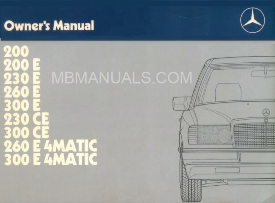 mercedes benz w124 e220 repair manual